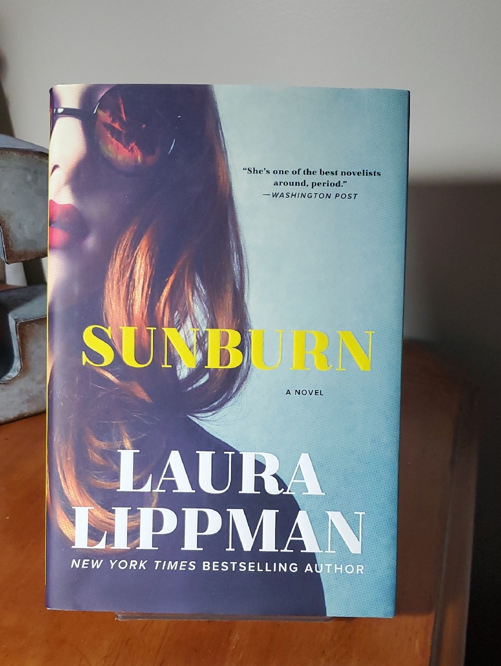 Sunburn by Laura Lippman - Blue & Yellow Hardcover